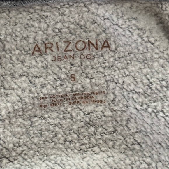 Arizona Jean Company Gray Varsity Jacket with Yellow Detail - Picture 5 of 8
